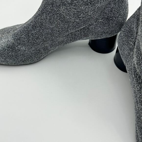 Zara Sliver Sock Style Ankle Booties Women's Size 7.5 - Picture 6 of 10